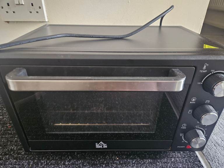 HOMCOM Mini Oven, 21L Countertop Electric Grill, Toaster 