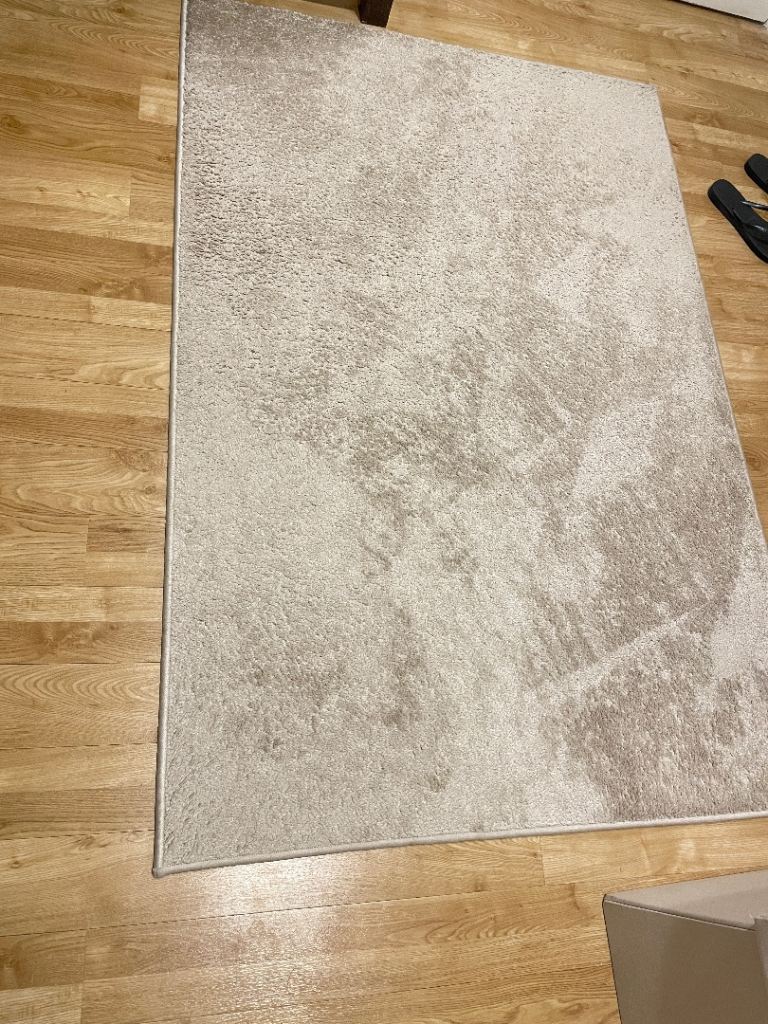 Dunelm cream/beige rug, 100 x 150cm