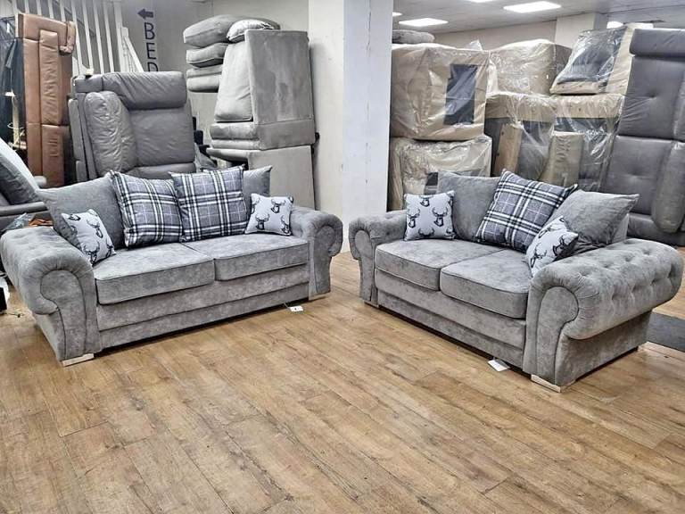 Verona Plush Velvet Sofa Set == 3+2 seater & corner == 20% OFF == Free delivery