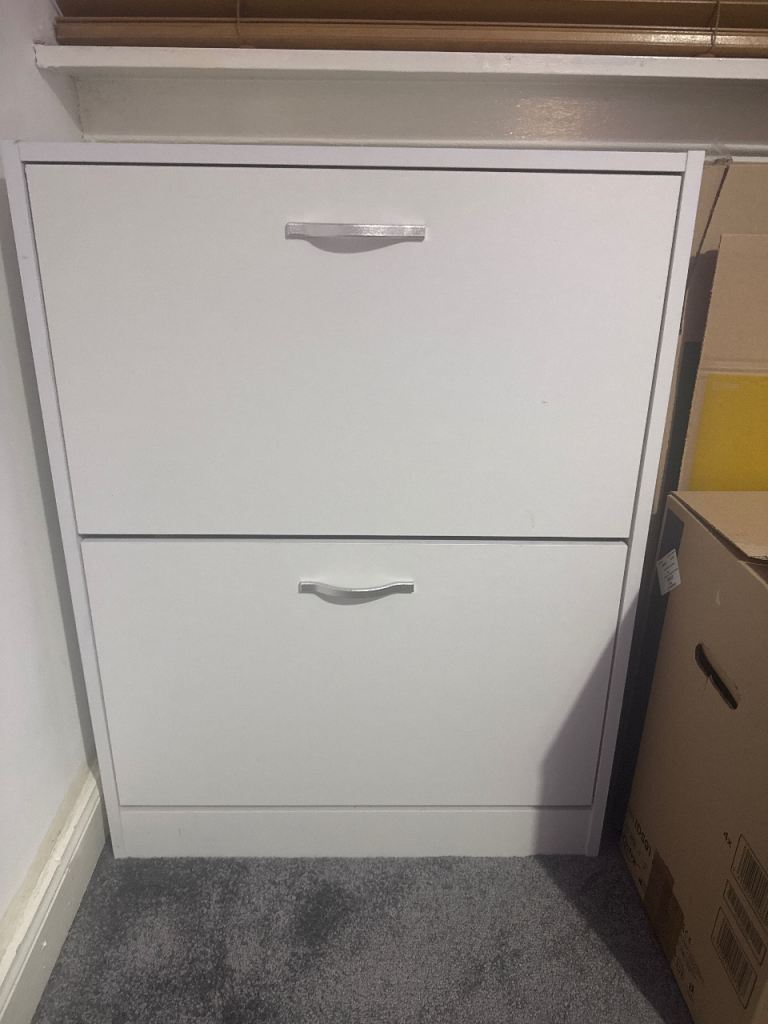 White Shoe Cabinet  