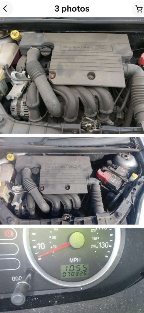 Ford fiesta 1.4 engine cod fxja 