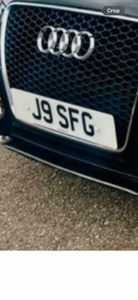 Private number plate 