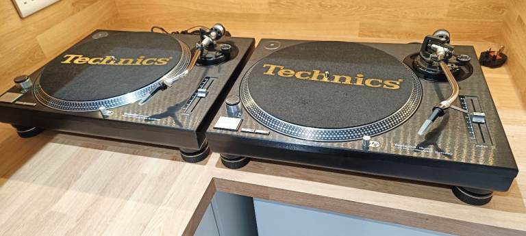 image for Technics 1210mk2 turntables pair, with Ortofon Carts and stylus
