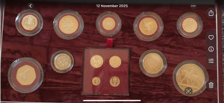 Gold coin set