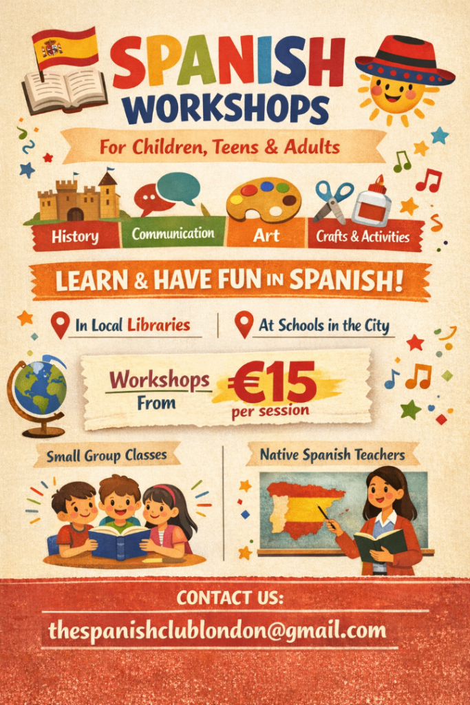 Weekly Bilingual Workshops for Kids and Teens - London (Spanish/English) Join Today!