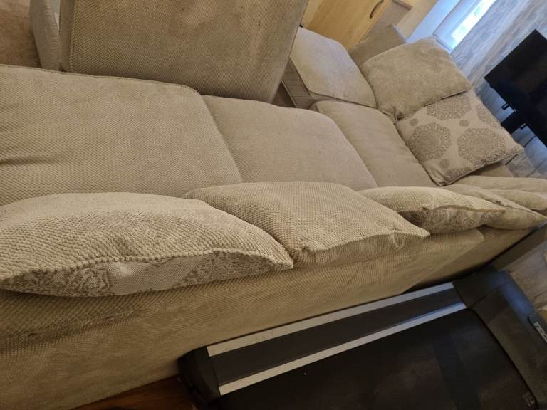 Corner sofa L shape with foot stool  dlever available 