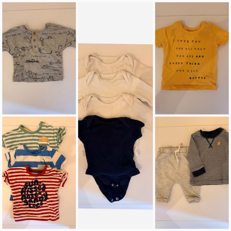 Bundle of Baby Clothes – Various Sizes, Good Condition