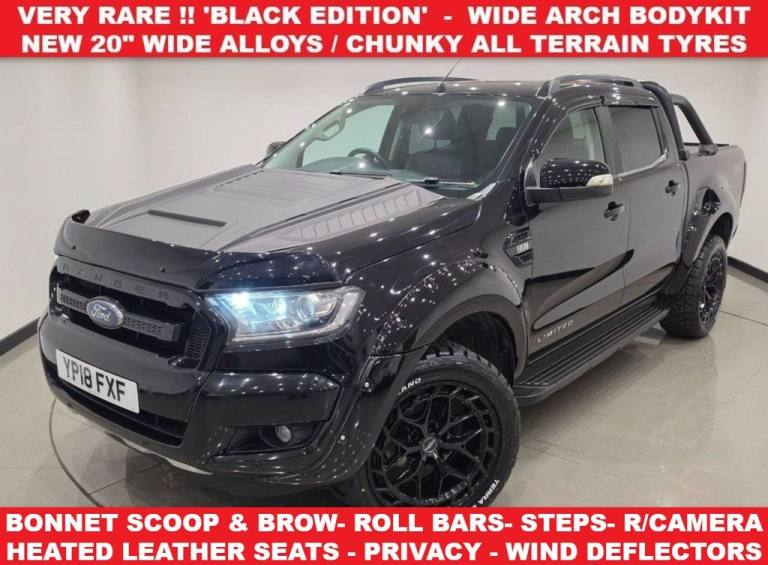 2018 FORD RANGER 2.2 TDCI BLACK EDITION PICKUP DOUBLE CAB 4DR MANUAL 4WD EURO 6