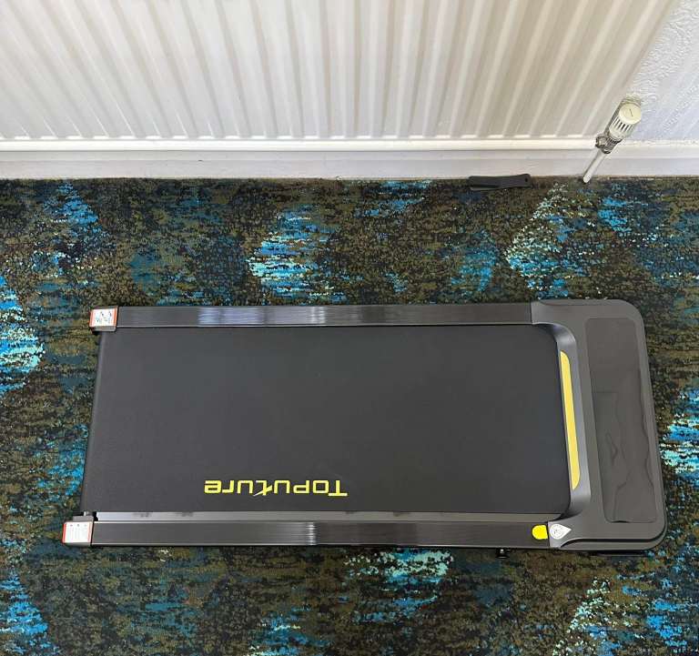 Toputure Walking Pad Treadmill - 9% Incline, 2.5HP, Under Desk, Bluetooth App, 12 Modes
