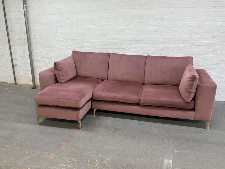  DFS Daisy Plush Velvet Corner Sofa RRP: £1,699