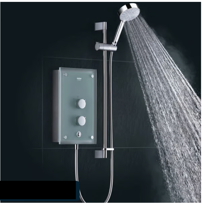 Mira Azora 9.8kW Thermostatic Electric Shower - Frosted Glass BOXED – AS NEW