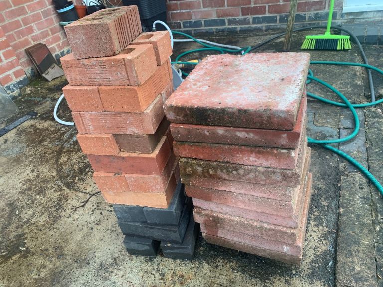 Assorted bricks. 