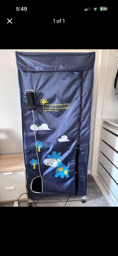 Good Healthy Living Portable Electric Clothes Dryer Wardrobe