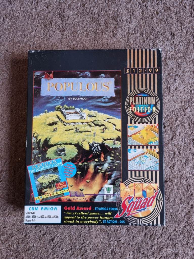 Commodore Amiga Populus by Bullfrog Video Game Rare Vintage