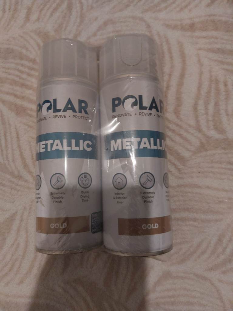 olar Metallic Spray Paint - For Plastic, Metal, Wood, Glass, Ceramics & Ornaments - Multi-Purpose 