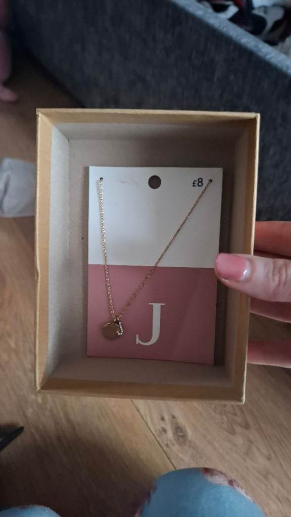 J diamanté necklaces