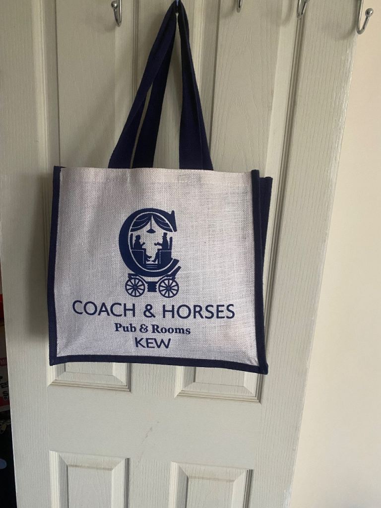 Coach & Horses Pub Kew Reusable Shopping Bag – As Good As New