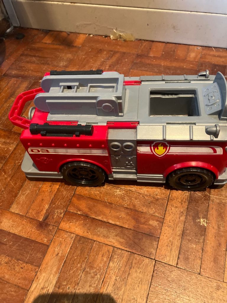 Kids Fire Engine Toy - Red and Grey, Good Condition