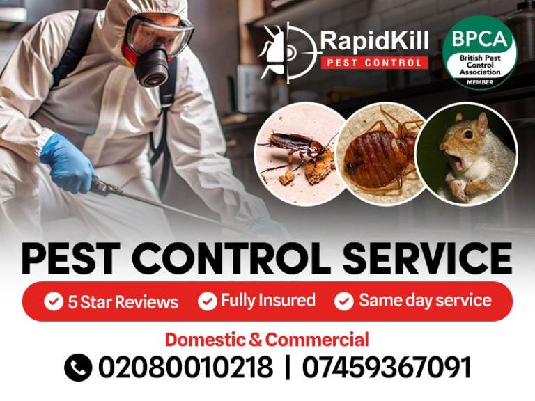 BPCA certified Pest Control Mice Rat Bedbugs Ants Exterminator 100% Same day