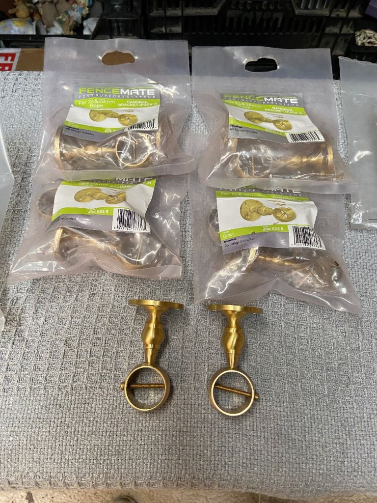 Brass rope hanging brackets 
