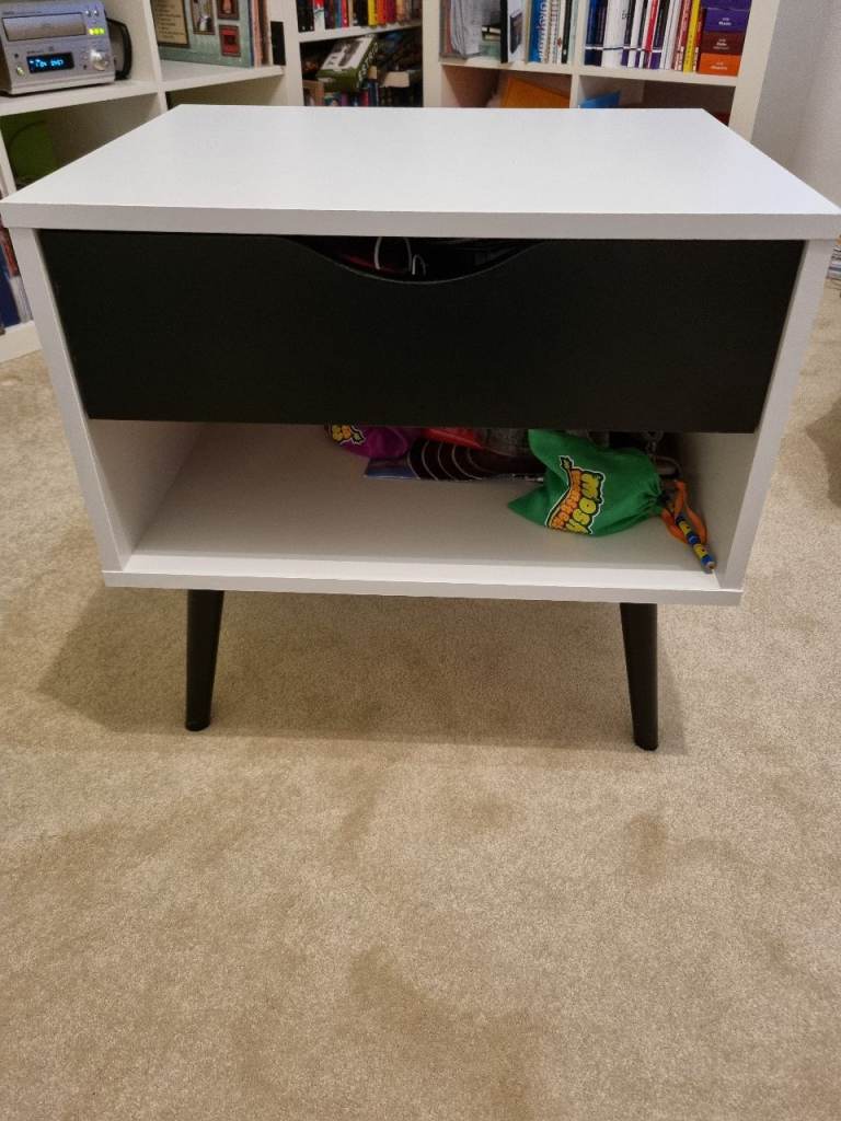 Aldi white bedside table 