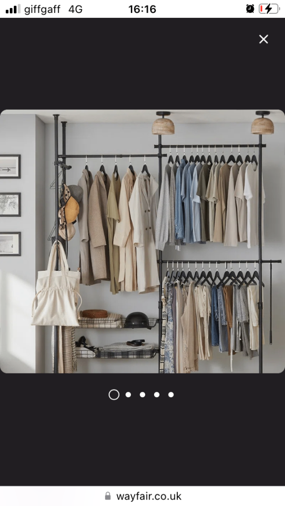 Clothes system open wardrobe store 
