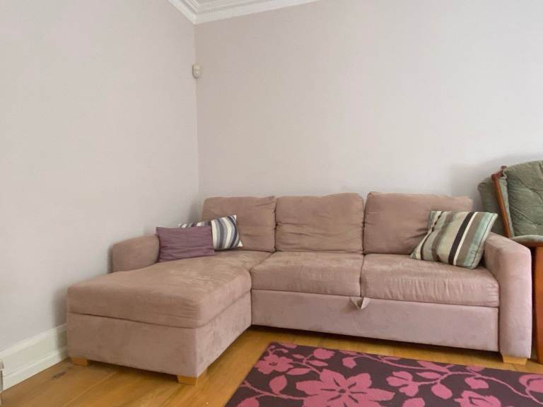 Corner Sofa Bed with Built-in Storage