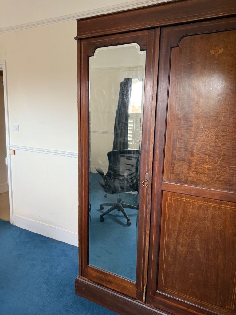 Beautiful antique triple wardrobe 