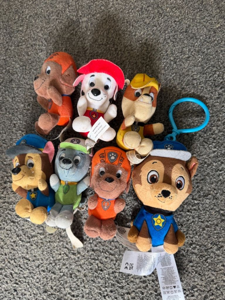 Small paw patrol teddies