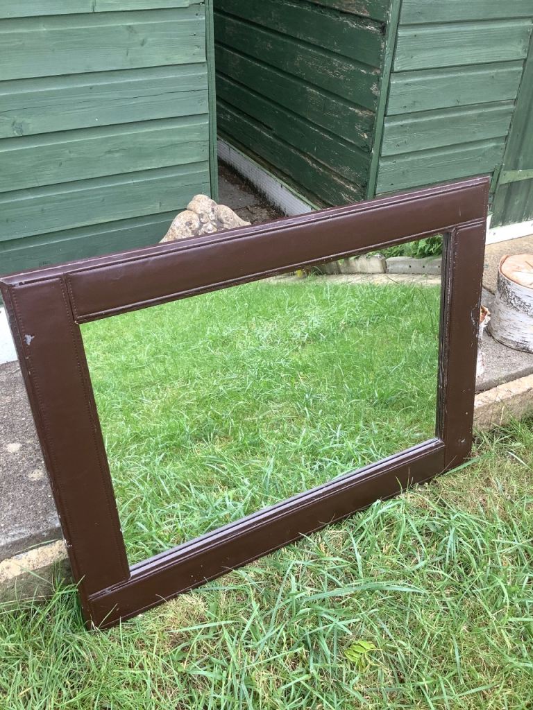 Next Leather Effect Large Mirror 