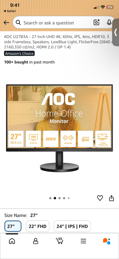 AOC monitor 
