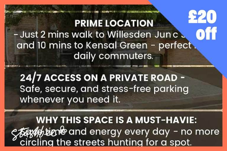 Parking Space to rent in London (NW10) | Stashbee