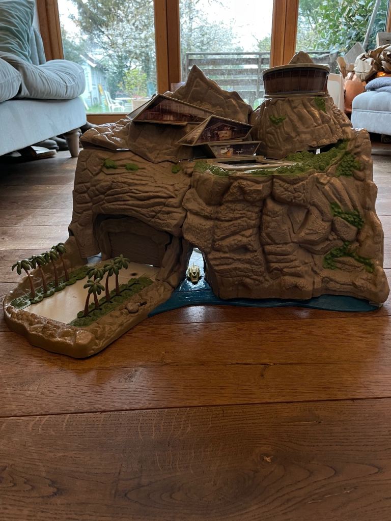 Thunderbirds Tracy Island with rockets and spaceships 