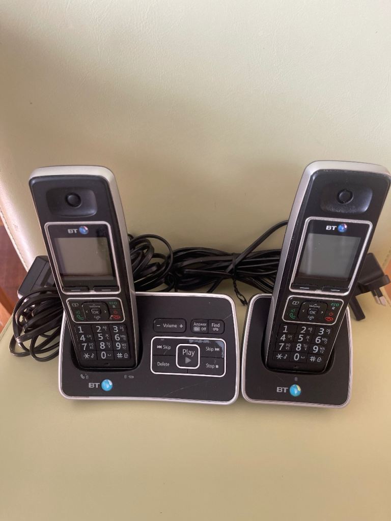 BT Twin Digital Cordless Phones with Answering Machine
