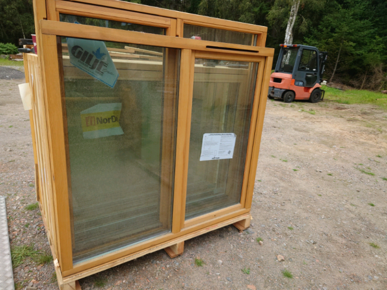 Double glazed pine windows