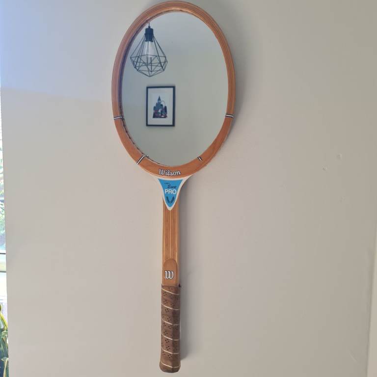 Unique Wilson Triumph Pro Tennis Racket Mirror – Good Condition