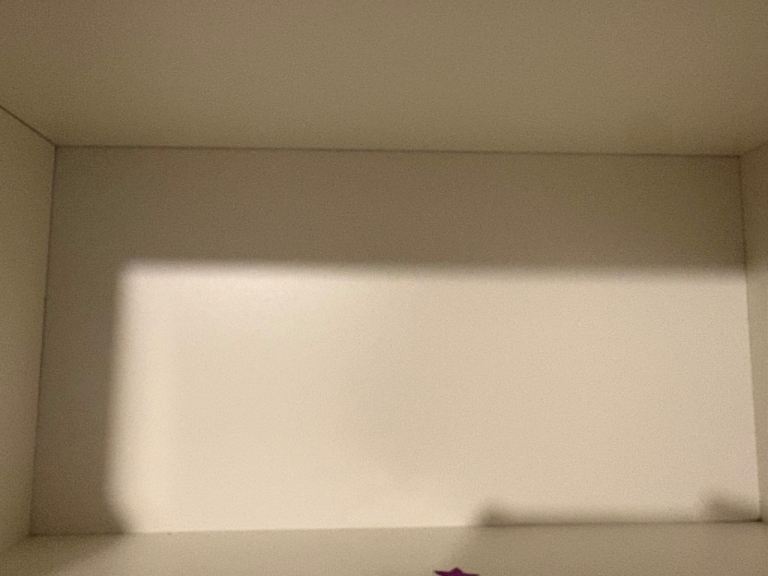 White 2 door wardrobe