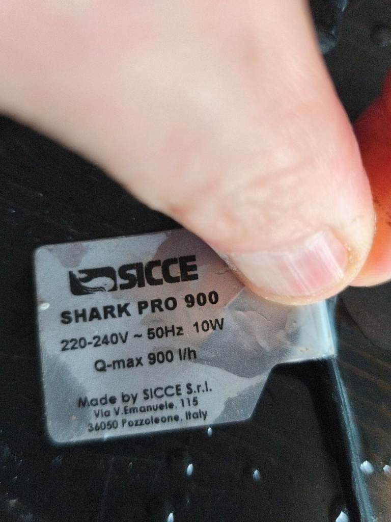 SICCE Shark Pro 900 Internal Aquarium Filter 900L/H 10W Fish Tank Filter
