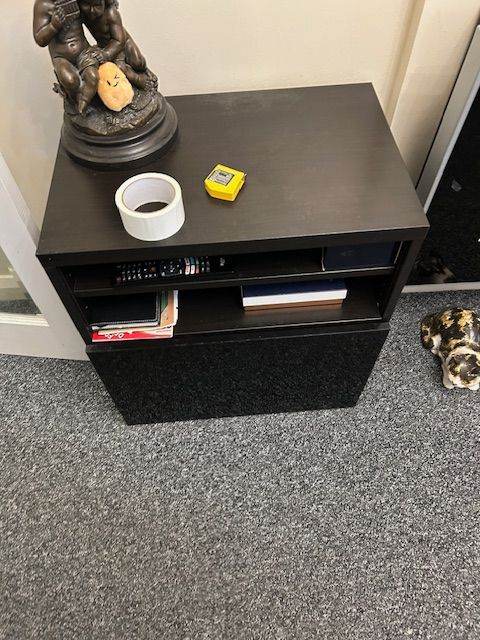 2 x Black tv stand/ living room cupboard units