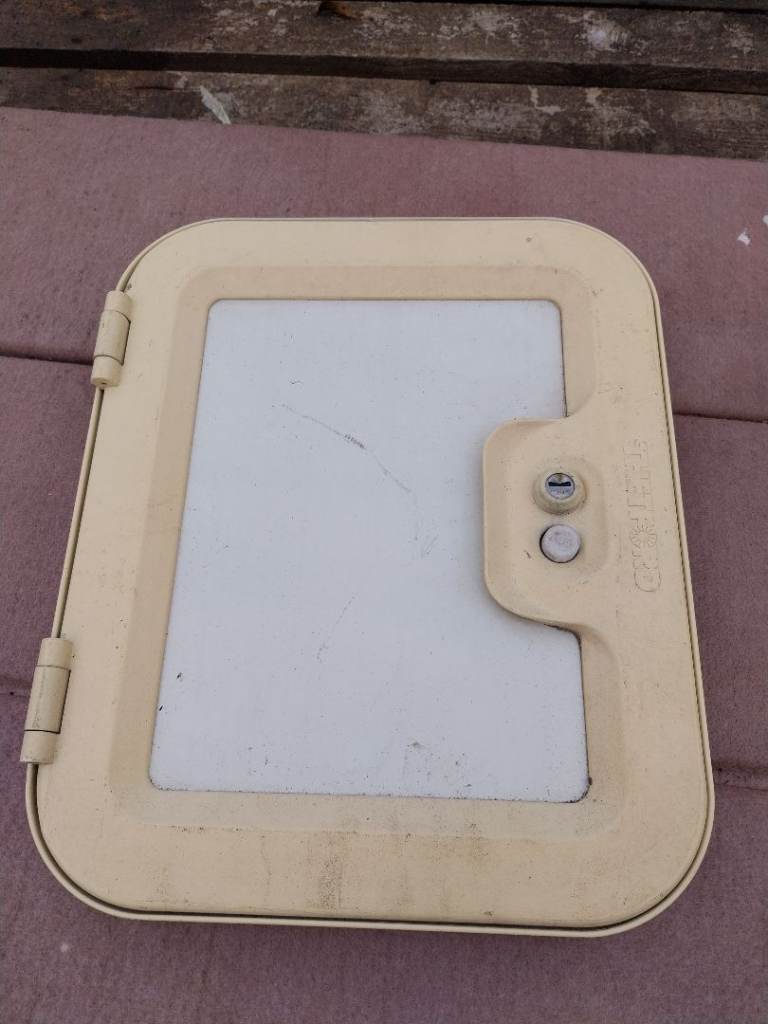 Caravan toilet door 
