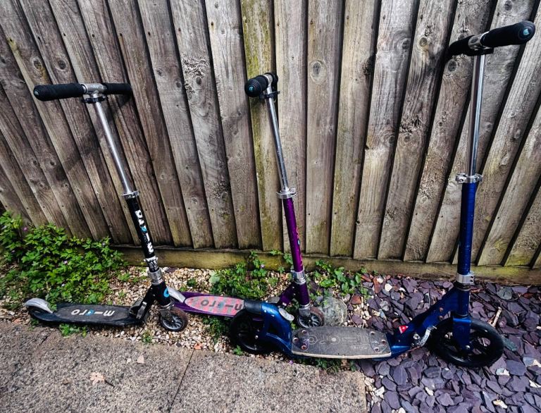 3 micro scooters sold separately 