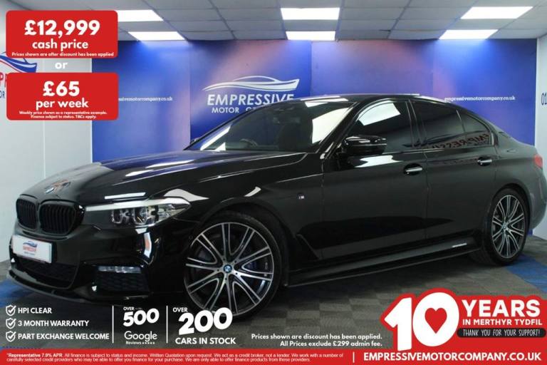 2017 67 BMW 5 SERIES 3.0 530D M SPORT SALOON 4DR DIESEL AUTO EURO 6 (S/S) (265 P
