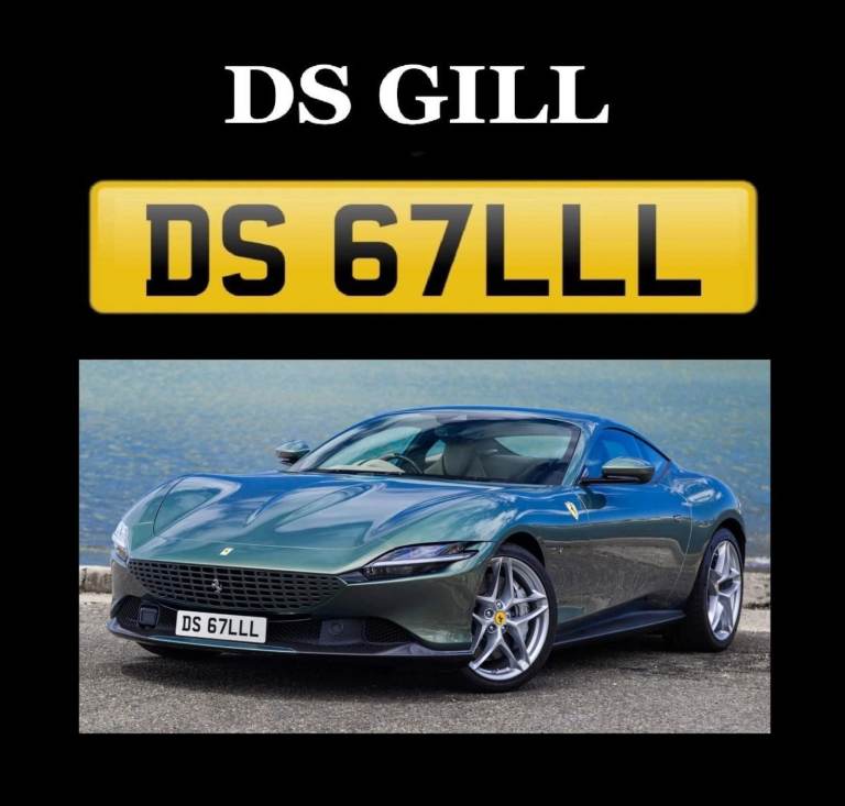 DS GILL CHERISHED PRIVATE NUMBER PLATE REG