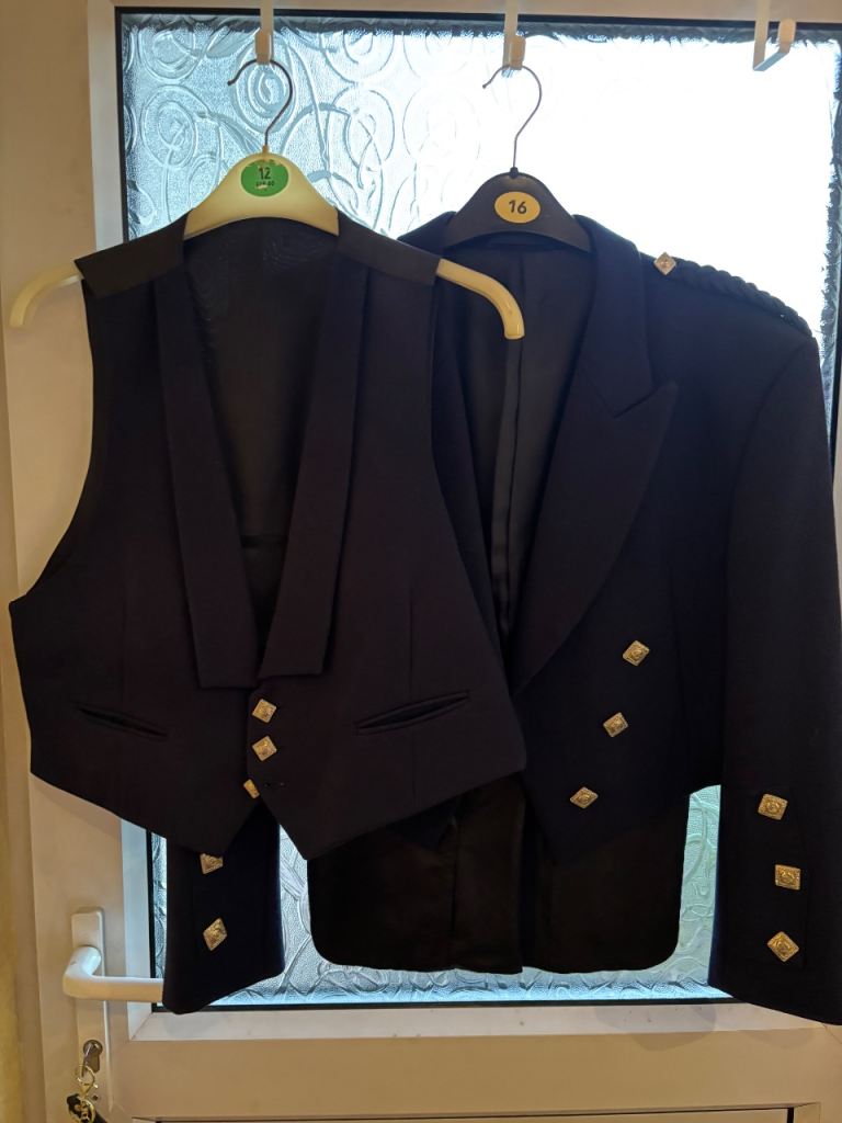 Prince Charlie Jacket and Waistcoat navy blue