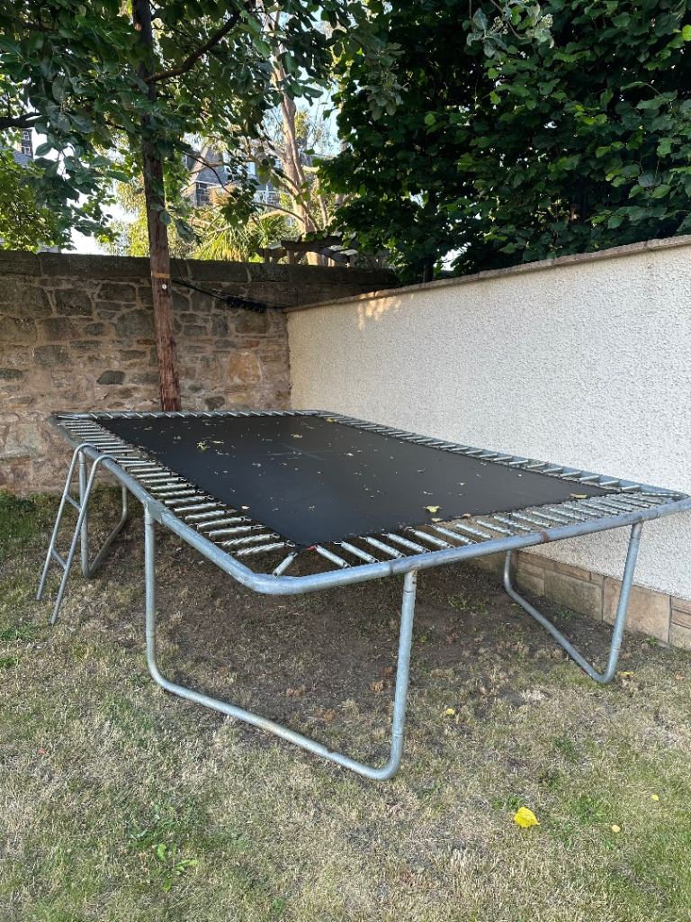 8 x 12 foot Garden Trampoline with Ladder – Good Condition