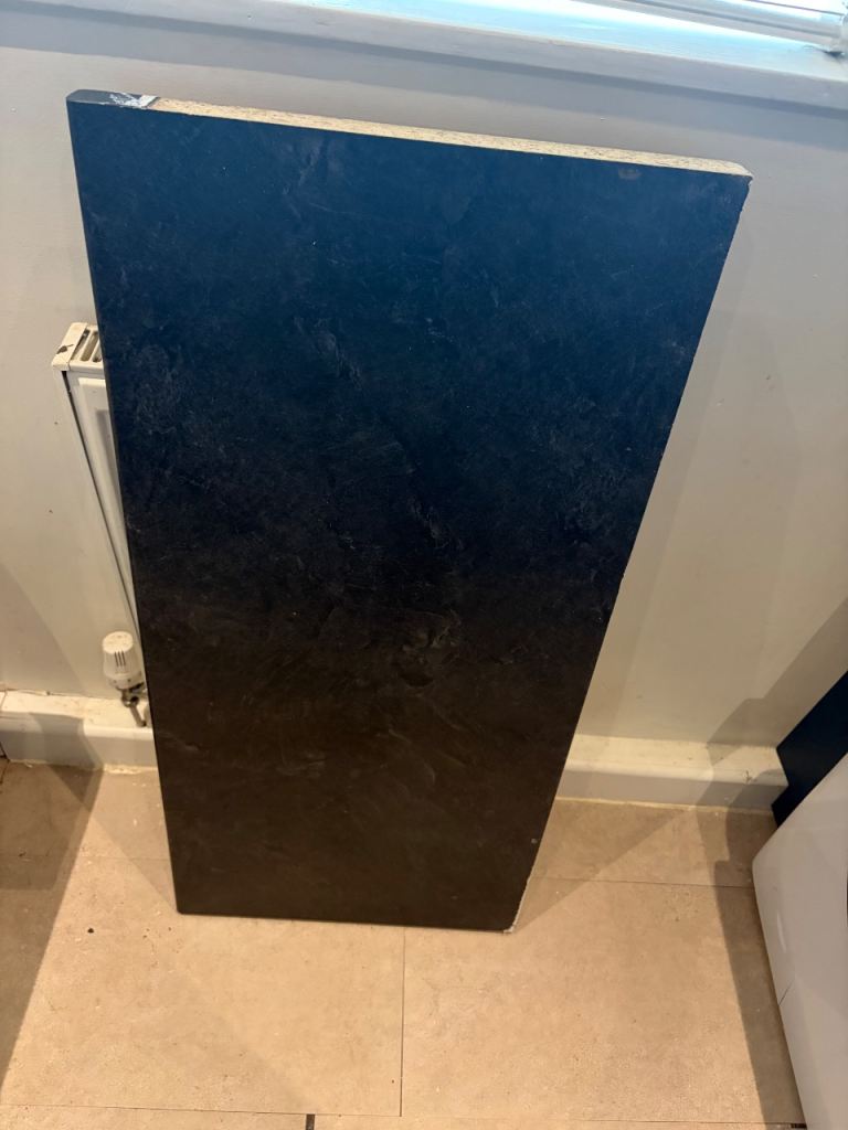 Kitchen Worktop Section – Black, Good Condition - collection only