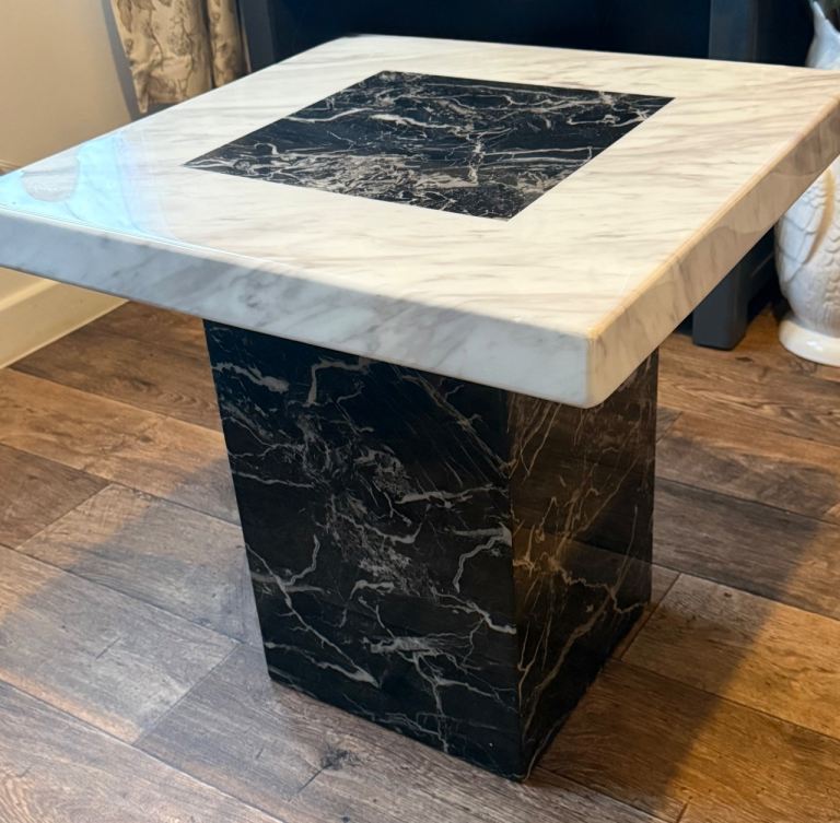 Marble Side Table For Sale