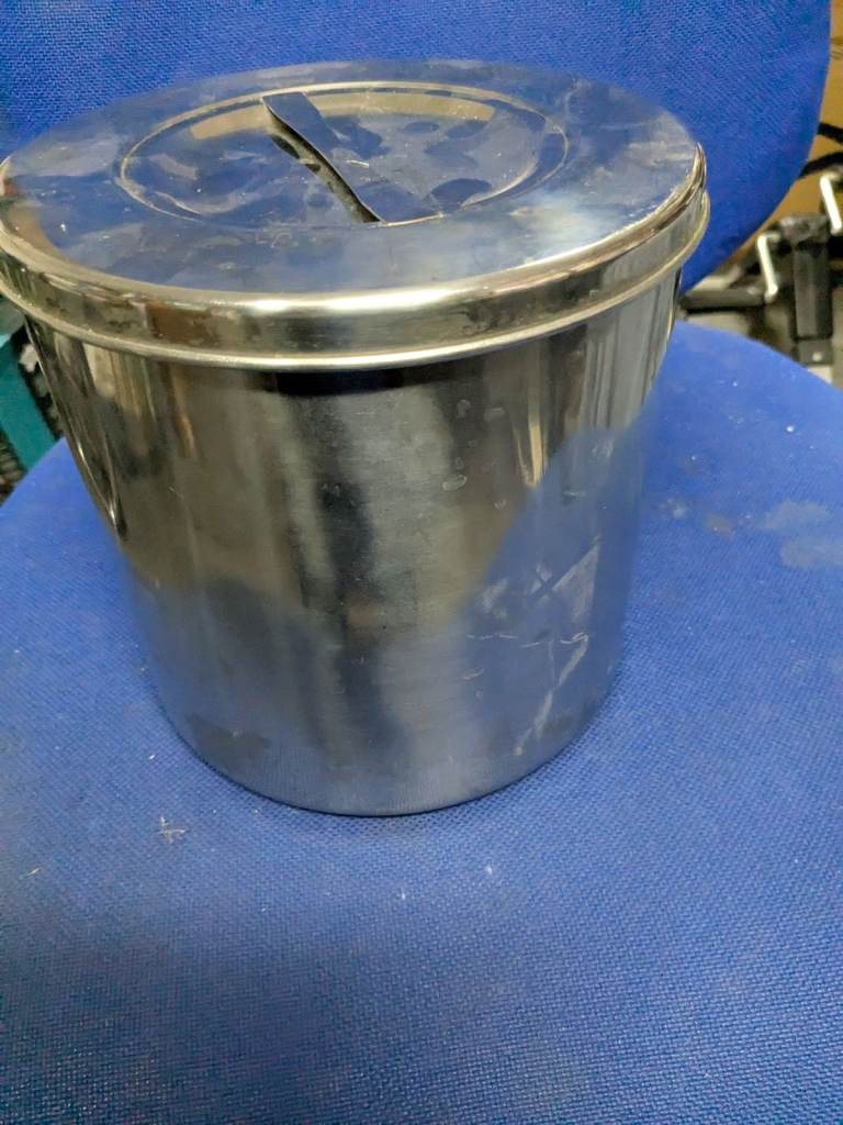 Hardly Used Stainless Steel Storage Canister