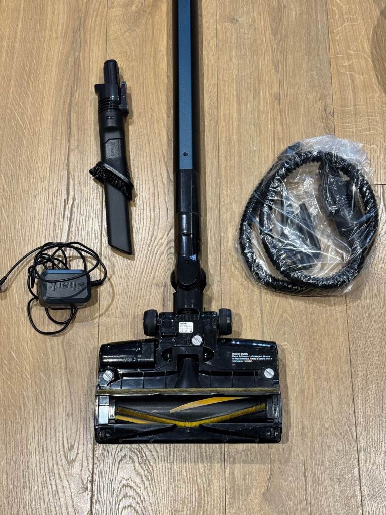 Shark Cordless Stick Vacuum Cleaner [IZ103UKGB]Anti Hair Wrap, Single Battery, Dark Blue