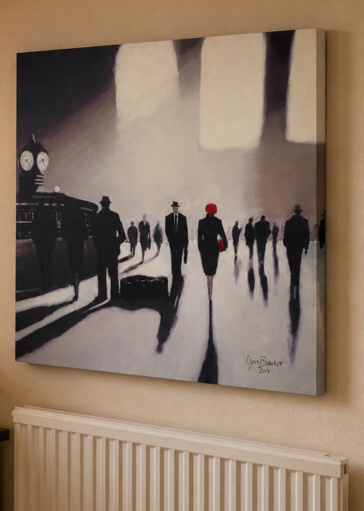 Large Jon Barker New York's Grand Central Station Canvas Art 
